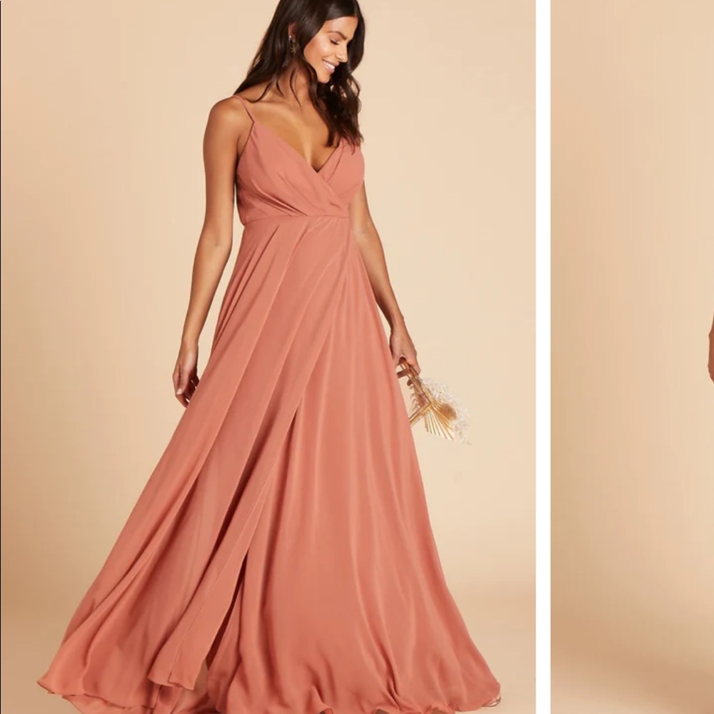 Bird Grey Kaia Dress in terracotta